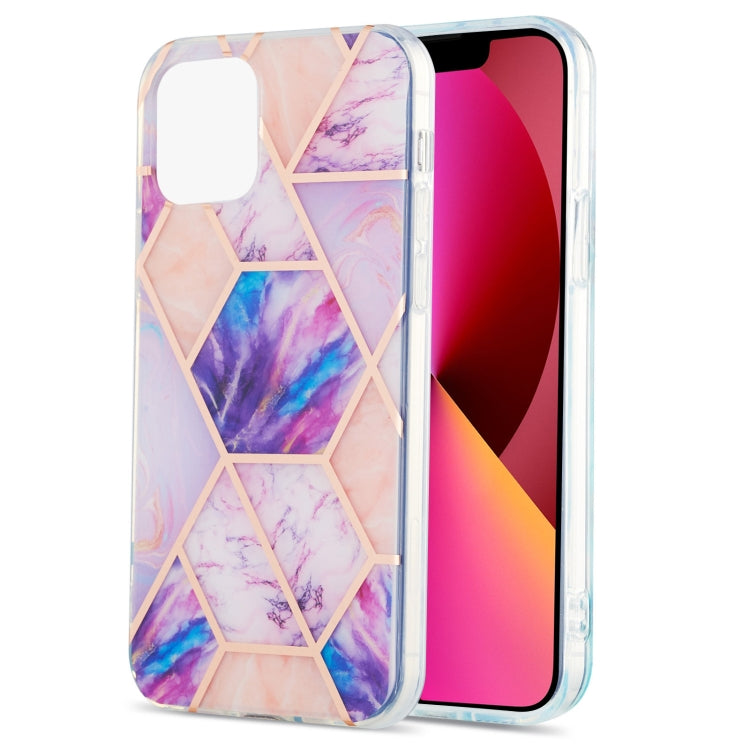Electroplating Splicing Marble Flower Pattern Dual-side IMD TPU Shockproof Case, For iPhone 13 mini, For iPhone 13, For iPhone 13 Pro, For iPhone 13 Pro Max Electroplating Splicing Marble Flower Pattern Dual-side IMD TPU Shockproof Case, For iPhone 13 mini, For iPhone 13, For iPhone 13 Pro, For iPhone 13 Pro Max