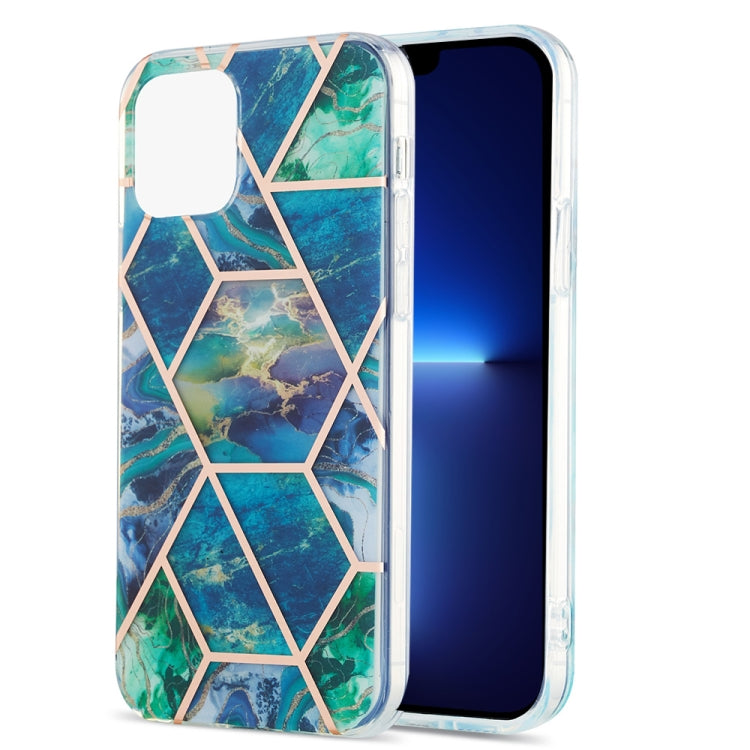 Electroplating Splicing Marble Flower Pattern Dual-side IMD TPU Shockproof Case, For iPhone 13 mini, For iPhone 13, For iPhone 13 Pro, For iPhone 13 Pro Max Electroplating Splicing Marble Flower Pattern Dual-side IMD TPU Shockproof Case, For iPhone 13 mini, For iPhone 13, For iPhone 13 Pro, For iPhone 13 Pro Max