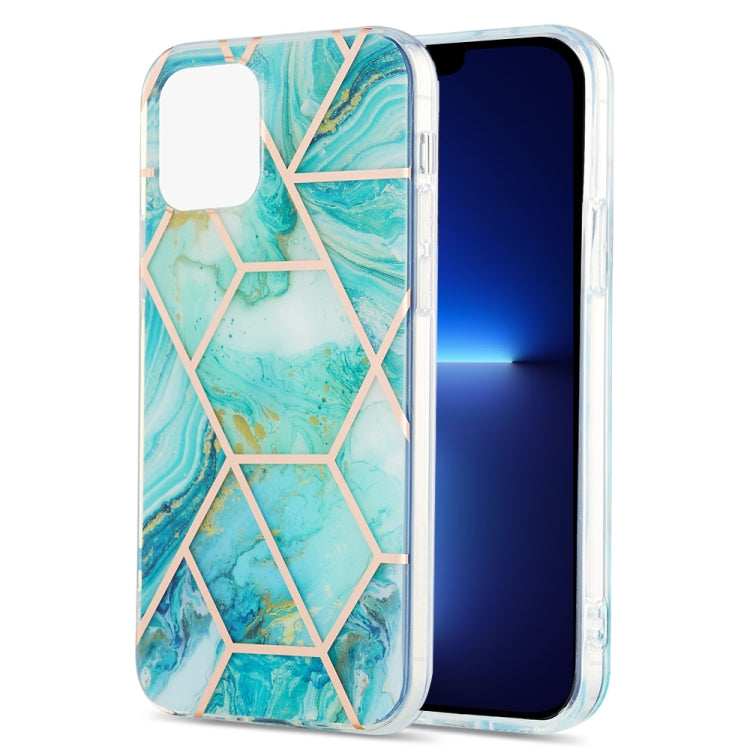 Electroplating Splicing Marble Flower Pattern Dual-side IMD TPU Shockproof Case, For iPhone 13 mini, For iPhone 13, For iPhone 13 Pro, For iPhone 13 Pro Max Electroplating Splicing Marble Flower Pattern Dual-side IMD TPU Shockproof Case, For iPhone 13 mini, For iPhone 13, For iPhone 13 Pro, For iPhone 13 Pro Max