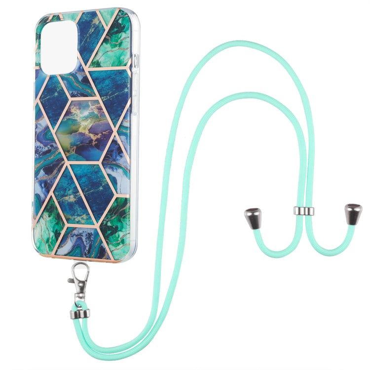 Electroplating Splicing Marble Pattern Dual-side IMD TPU Shockproof Case with Neck Lanyard, For iPhone 13 mini, For iPhone 13, For iPhone 13 Pro, For iPhone 13 Pro Max Electroplating Splicing Marble Pattern Dual-side IMD TPU Shockproof Case with Neck Lanyard, For iPhone 13 mini, For iPhone 13, For iPhone 13 Pro, For iPhone 13 Pro Max