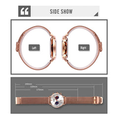 SKMEI 9231 Men Map Pattern Calendar Stopwatch Stainless Steel Strap Quartz Watch