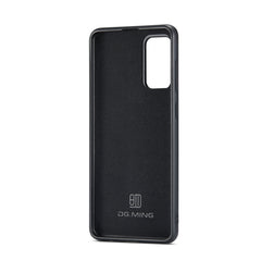 DG.MING M1 Series 3-Fold Multi Card Wallet Back Cover Shockproof Case with Holder Function, For Samsung Galaxy S20