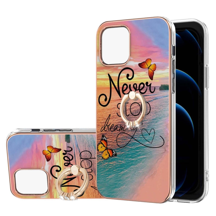 Electroplating Pattern IMD TPU Shockproof Case with Rhinestone Ring Holder, For iPhone 13 mini, For iPhone 13, For iPhone 13 Pro, For iPhone 13 Pro Max Electroplating Pattern IMD TPU Shockproof Case with Rhinestone Ring Holder, For iPhone 13 mini, For iPhone 13, For iPhone 13 Pro, For iPhone 13 Pro Max