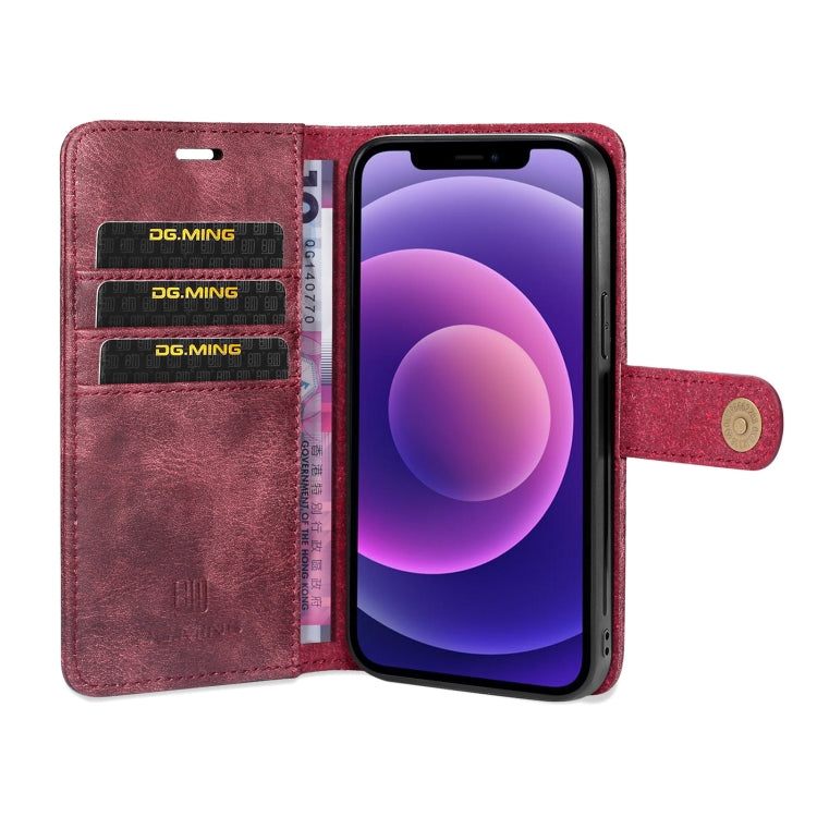 DG.MING Crazy Horse Texture Flip Funda de cuero magnética desmontable con soporte, ranuras para tarjetas y billetera, para iPhone 13 mini, para iPhone 13, para iPhone 13 Pro, para iPhone 13 Pro Max DG.MING Crazy Horse Texture Flip Funda de cuero magnética desmontable con soporte, ranuras para tarjetas y billetera, para iPhone 13 mini, para iPhone 13, para iPhone 13 Pro, para iPhone 13 Pro Max