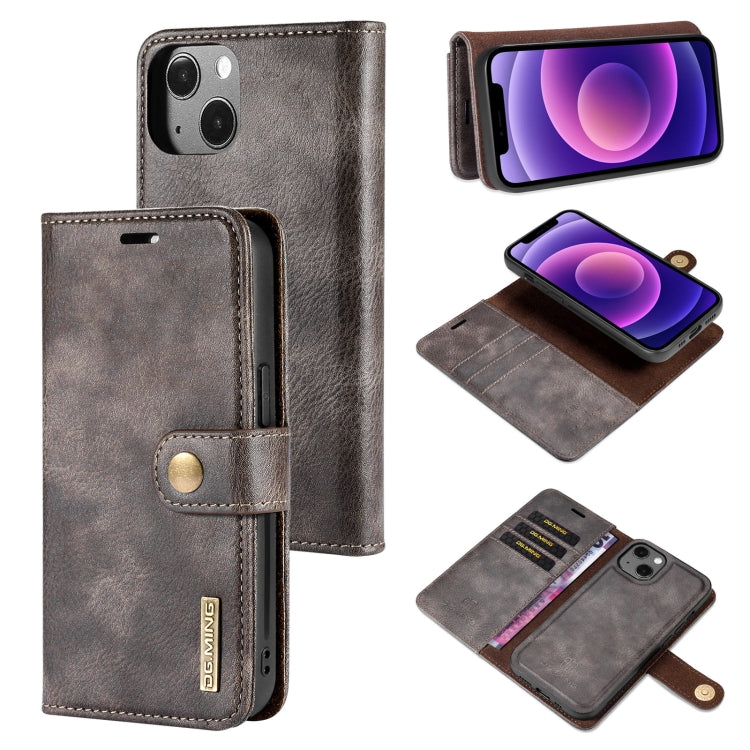 DG.MING Crazy Horse Texture Flip Funda de cuero magnética desmontable con soporte, ranuras para tarjetas y billetera, para iPhone 13 mini, para iPhone 13, para iPhone 13 Pro, para iPhone 13 Pro Max DG.MING Crazy Horse Texture Flip Funda de cuero magnética desmontable con soporte, ranuras para tarjetas y billetera, para iPhone 13 mini, para iPhone 13, para iPhone 13 Pro, para iPhone 13 Pro Max