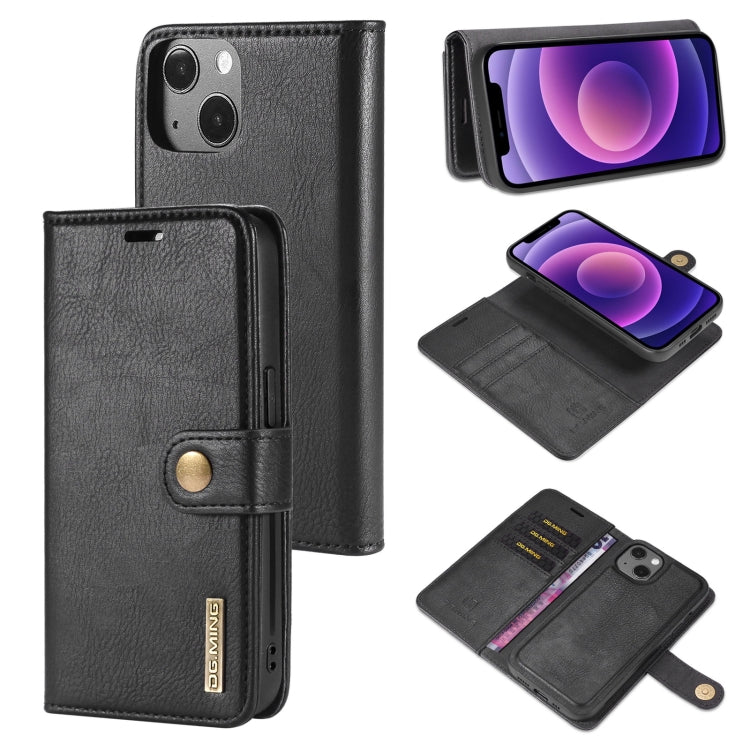 DG.MING Crazy Horse Texture Flip Funda de cuero magnética desmontable con soporte, ranuras para tarjetas y billetera, para iPhone 13 mini, para iPhone 13, para iPhone 13 Pro, para iPhone 13 Pro Max DG.MING Crazy Horse Texture Flip Funda de cuero magnética desmontable con soporte, ranuras para tarjetas y billetera, para iPhone 13 mini, para iPhone 13, para iPhone 13 Pro, para iPhone 13 Pro Max
