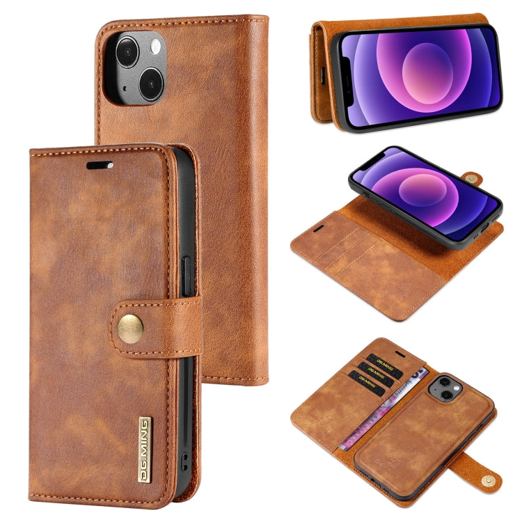 DG.MING Crazy Horse Texture Flip Funda de cuero magnética desmontable con soporte, ranuras para tarjetas y billetera, para iPhone 13 mini, para iPhone 13, para iPhone 13 Pro, para iPhone 13 Pro Max DG.MING Crazy Horse Texture Flip Funda de cuero magnética desmontable con soporte, ranuras para tarjetas y billetera, para iPhone 13 mini, para iPhone 13, para iPhone 13 Pro, para iPhone 13 Pro Max