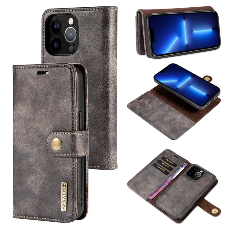 DG.MING Crazy Horse Texture Flip Funda de cuero magnética desmontable con soporte, ranuras para tarjetas y billetera, para iPhone 13 mini, para iPhone 13, para iPhone 13 Pro, para iPhone 13 Pro Max DG.MING Crazy Horse Texture Flip Funda de cuero magnética desmontable con soporte, ranuras para tarjetas y billetera, para iPhone 13 mini, para iPhone 13, para iPhone 13 Pro, para iPhone 13 Pro Max