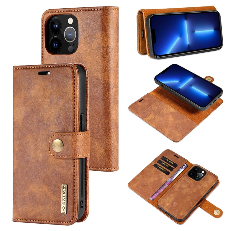 DG.MING Crazy Horse Texture Flip Funda de cuero magnética desmontable con soporte, ranuras para tarjetas y billetera, para iPhone 13 mini, para iPhone 13, para iPhone 13 Pro, para iPhone 13 Pro Max DG.MING Crazy Horse Texture Flip Funda de cuero magnética desmontable con soporte, ranuras para tarjetas y billetera, para iPhone 13 mini, para iPhone 13, para iPhone 13 Pro, para iPhone 13 Pro Max