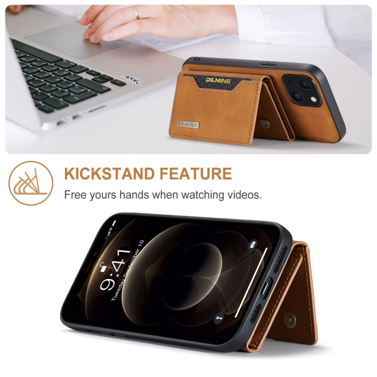 DG.MING M2 Series 3-Fold Card Bag + Magnetic Shockproof Case with Wallet & Holder Function, For iPhone 13 mini, For iPhone 13, For iPhone 13 Pro, For iPhone 13 Pro Max DG.MING M2 Series 3-Fold Card Bag + Magnetic Shockproof Case with Wallet & Holder Function, For iPhone 13 mini, For iPhone 13, For iPhone 13 Pro, For iPhone 13 Pro Max