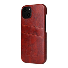 Fierre Shann Retro Ölwachs-Textur PU-Lederhülle mit Kartenfächern, für iPhone 13, für iPhone 13 Mini, für iPhone 13 Pro, für iPhone 13 Pro Max