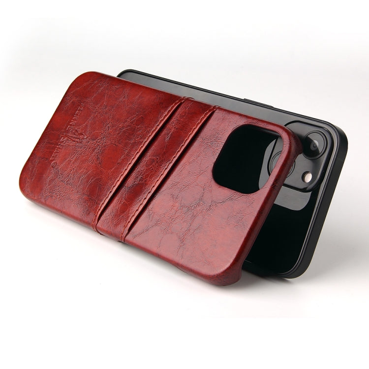 Fierre Shann Retro Ölwachs-Textur PU-Lederhülle mit Kartenfächern, für iPhone 13, für iPhone 13 Mini, für iPhone 13 Pro, für iPhone 13 Pro Max Fierre Shann Retro Ölwachs-Textur PU-Lederhülle mit Kartenfächern, für iPhone 13, für iPhone 13 Mini, für iPhone 13 Pro, für iPhone 13 Pro Max