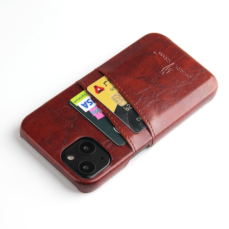 Fierre Shann Retro Ölwachs-Textur PU-Lederhülle mit Kartenfächern, für iPhone 13, für iPhone 13 Mini, für iPhone 13 Pro, für iPhone 13 Pro Max Fierre Shann Retro Ölwachs-Textur PU-Lederhülle mit Kartenfächern, für iPhone 13, für iPhone 13 Mini, für iPhone 13 Pro, für iPhone 13 Pro Max