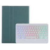 AN05BS Ultra-thin Tri-color Backlight Detachable Lambskin Texture TPU Bluetooth Keyboard Leather Case with Holder For Xiaomi Pad 5 / 5 Pro