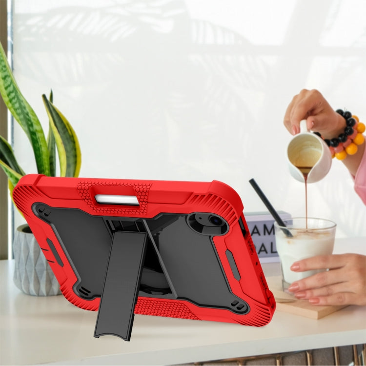 Funda protectora a prueba de golpes de silicona y PC con soporte para iPad mini 2024/mini 6 Funda protectora a prueba de golpes de silicona y PC con soporte para iPad mini 2024/mini 6