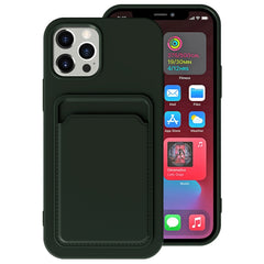 Funda a prueba de golpes con forro de franela y TPU con ranuras para tarjetas, para iPhone 13 mini, para iPhone 13 Pro, para iPhone 13 Pro Max