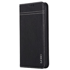 GEBEI Top-grain Leather Horizontal Flip Protective Case with Holder & Card Slots, For iPhone 11, For iPhone 11 Pro, For iPhone 11 Pro Max, For iPhone XS / X, For iPhone XR