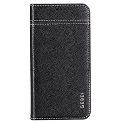 Funda protectora con tapa horizontal de cuero de grano superior de GEBEI con soporte y ranuras para tarjetas, para Galaxy Note 10, para Galaxy Note 10+