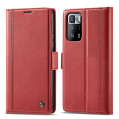 LC.IMEEKE Magnetic Buckle PU + TPU Horizontal Flip Leather Case with Holder & Card Slots & Wallet, For Xiaomi Redmi Note 10 Pro/Note 10 Pro Max