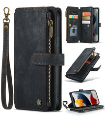 CaseMe-C30 PU + TPU Multifunktionale horizontale Flip-Ledertasche mit Halter & Kartensteckplatz & Geldbörse & Reißverschlusstasche, für iPhone 13 Pro Max, für iPhone 13 Pro, für iPhone 13, für iPhone 13 mini