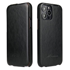 Fierre Shann Retro Ölwachstextur Vertikale Flip PU Lederhülle, Für iPhone 13 Pro Max, Für iPhone 13 Pro, Für iPhone 13, Für iPhone 13 mini