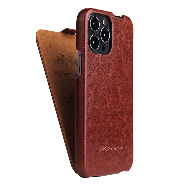 Fierre Shann Retro Ölwachstextur Vertikale Flip PU Lederhülle, Für iPhone 13 Pro Max, Für iPhone 13 Pro, Für iPhone 13, Für iPhone 13 mini Fierre Shann Retro Ölwachstextur Vertikale Flip PU Lederhülle, Für iPhone 13 Pro Max, Für iPhone 13 Pro, Für iPhone 13, Für iPhone 13 mini