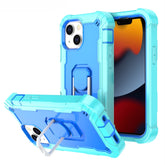PC + Rubber 3-layers Shockproof Protective Case with Rotating Holder, For iPhone 13 mini, For iPhone 13