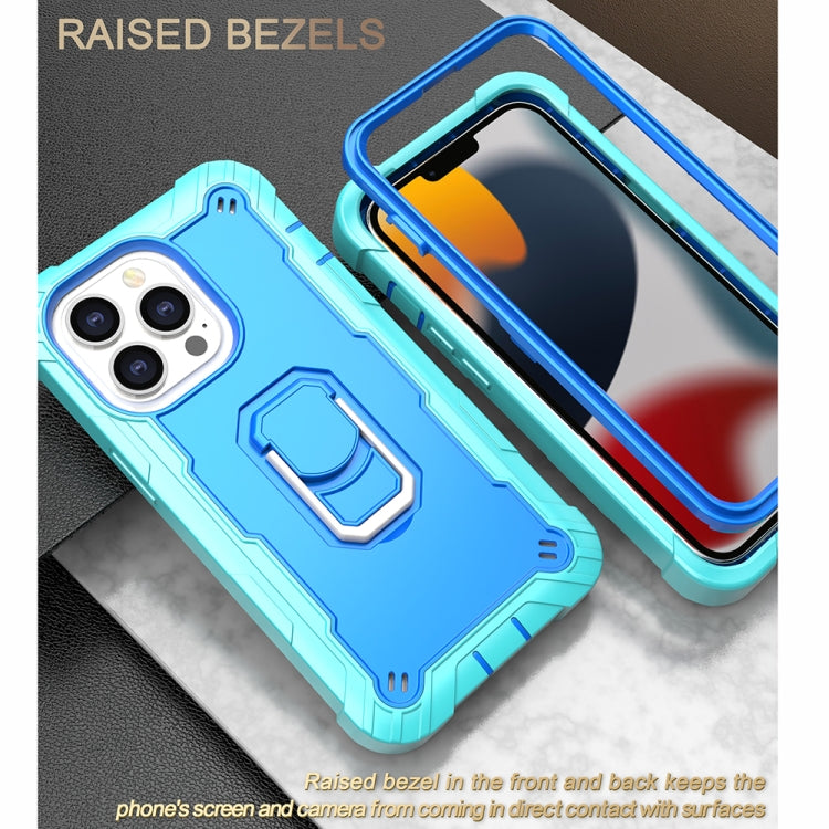 PC + Rubber 3-layers Shockproof Protective Case with Rotating Holder, For iPhone 13 Pro, For iPhone 13 Pro Max PC + Rubber 3-layers Shockproof Protective Case with Rotating Holder, For iPhone 13 Pro, For iPhone 13 Pro Max