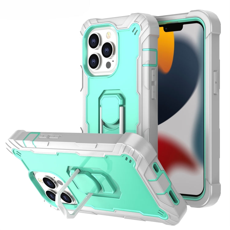 PC + Rubber 3-layers Shockproof Protective Case with Rotating Holder, For iPhone 13 Pro, For iPhone 13 Pro Max PC + Rubber 3-layers Shockproof Protective Case with Rotating Holder, For iPhone 13 Pro, For iPhone 13 Pro Max
