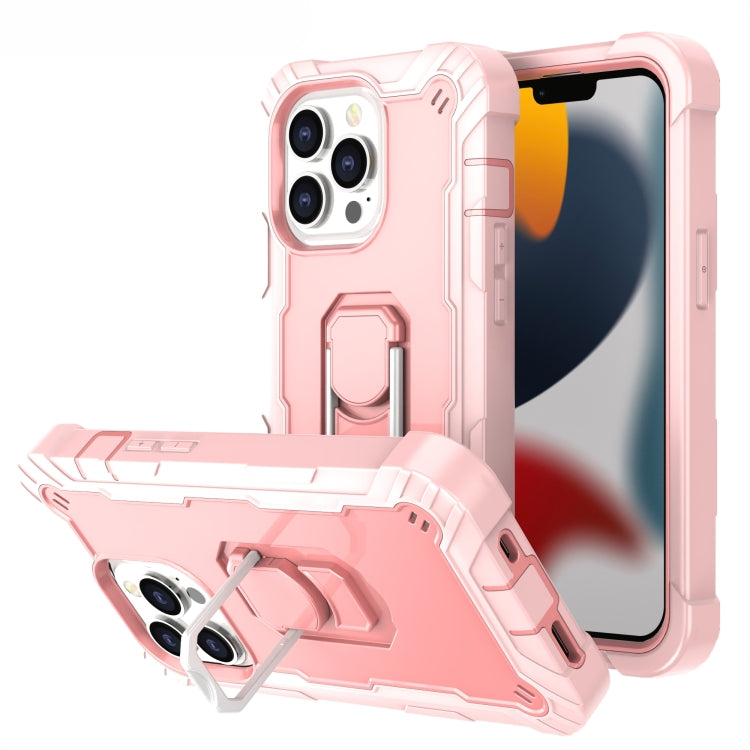 PC + Rubber 3-layers Shockproof Protective Case with Rotating Holder, For iPhone 13 Pro, For iPhone 13 Pro Max PC + Rubber 3-layers Shockproof Protective Case with Rotating Holder, For iPhone 13 Pro, For iPhone 13 Pro Max