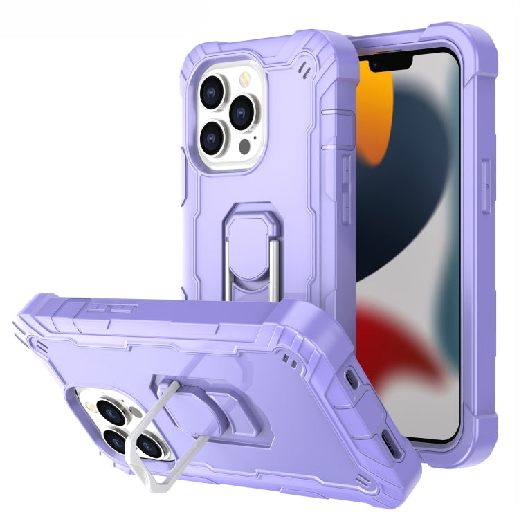 PC + Rubber 3-layers Shockproof Protective Case with Rotating Holder, For iPhone 13 Pro, For iPhone 13 Pro Max PC + Rubber 3-layers Shockproof Protective Case with Rotating Holder, For iPhone 13 Pro, For iPhone 13 Pro Max