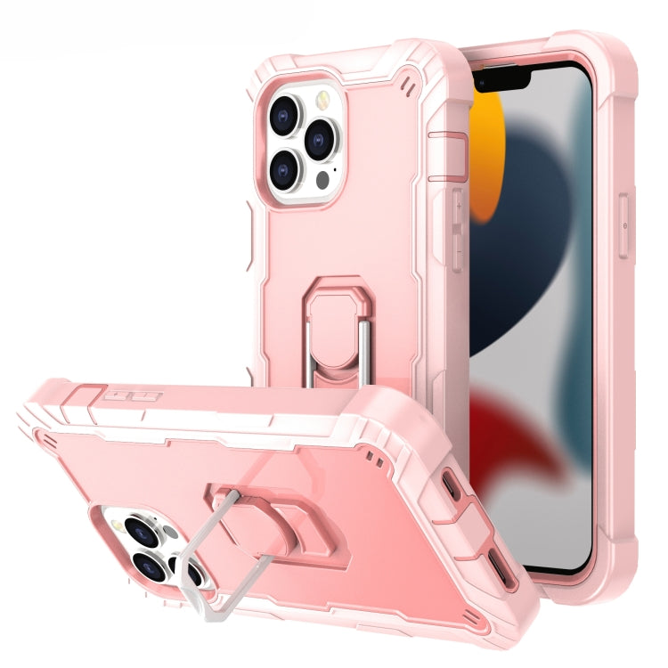 PC + Rubber 3-layers Shockproof Protective Case with Rotating Holder, For iPhone 13 Pro, For iPhone 13 Pro Max PC + Rubber 3-layers Shockproof Protective Case with Rotating Holder, For iPhone 13 Pro, For iPhone 13 Pro Max