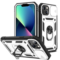 Verschiebbare Kameraabdeckung aus TPU und PC, mit 360 Grad drehbarem Halter und Kartensteckplatz, für iPhone 13 mini, für iPhone 13, für iPhone 13 Pro, für iPhone 13 Pro Max