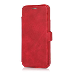 Push-Window-Doppelschnalle PU + Silikon Horizontal Flip Ledertasche mit Halterung & Kartensteckplatz, für iPhone 8 Plus & 7 Plus, für iPhone SE 2022 / SE 2020 & 8 & 7, für iPhone X & XS, für iPhone XR