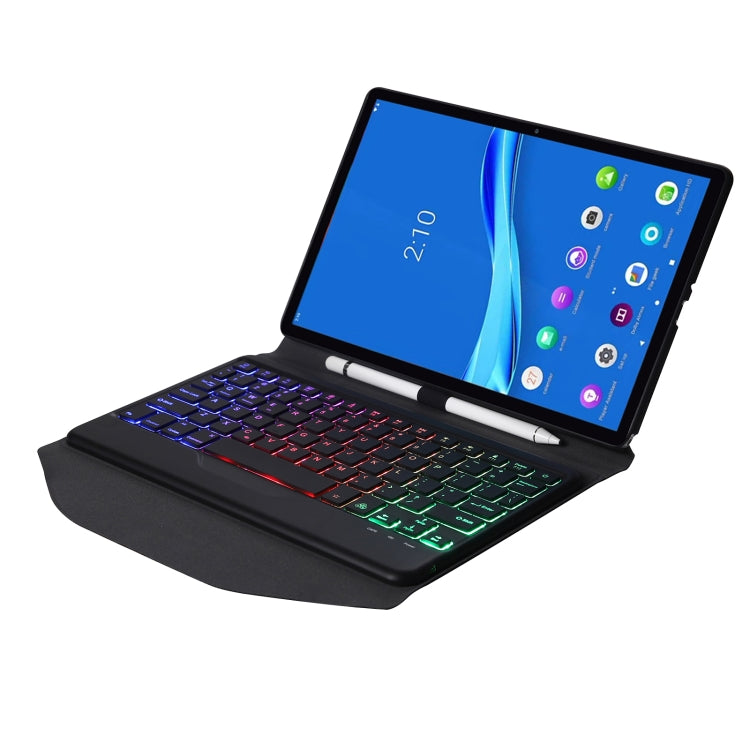 BM10S Backlight Edition Diamond Texture Detachable Bluetooth Keyboard Leather Case with Pen Slot & Triangular Back Support BM10S Backlight Edition Diamond Texture Detachable Bluetooth Keyboard Leather Case with Pen Slot & Triangular Back Support
