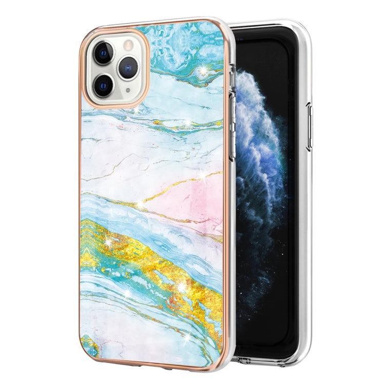 Electroplating Marble Pattern Dual-side IMD TPU Shockproof Case, For iPhone 11 Pro Electroplating Marble Pattern Dual-side IMD TPU Shockproof Case, For iPhone 11 Pro