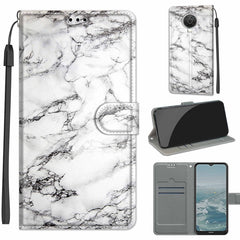 Estuche de cuero PU con tapa horizontal, cierre magnético, dibujo en color de voltaje, con soporte y ranuras para tarjetas, para Nokia G20/G10/6.3