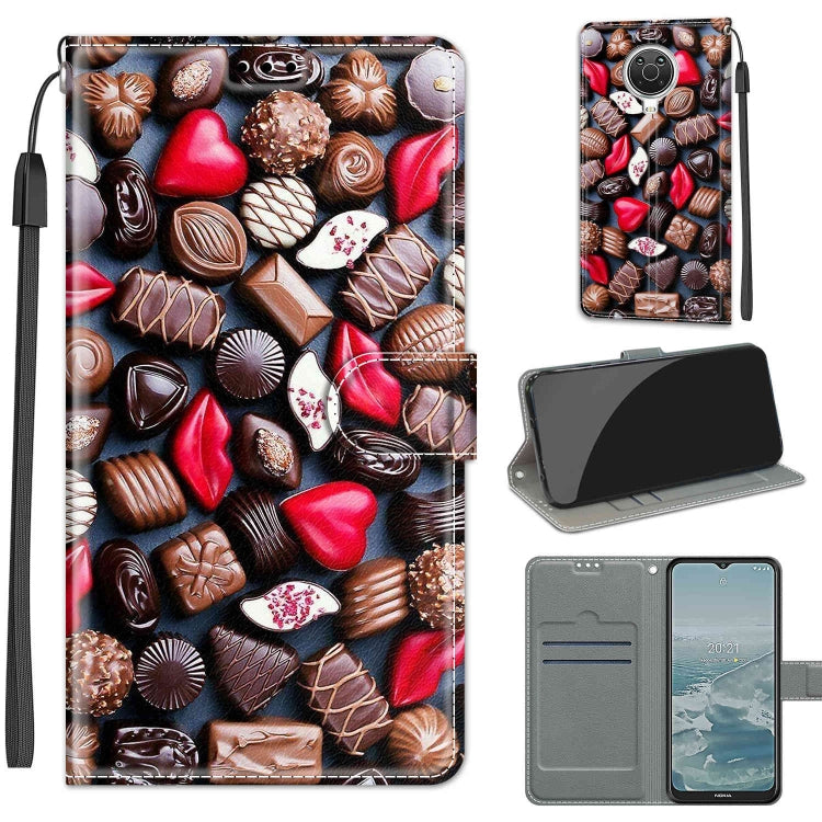 Estuche de cuero PU con tapa horizontal, cierre magnético, dibujo en color de voltaje, con soporte y ranuras para tarjetas, para Nokia G20/G10/6.3 Estuche de cuero PU con tapa horizontal, cierre magnético, dibujo en color de voltaje, con soporte y ranuras para tarjetas, para Nokia G20/G10/6.3
