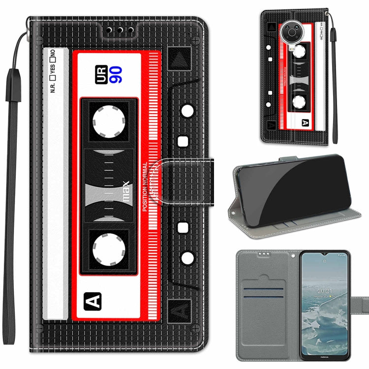 Estuche de cuero PU con tapa horizontal, cierre magnético, dibujo en color de voltaje, con soporte y ranuras para tarjetas, para Nokia G20/G10/6.3 Estuche de cuero PU con tapa horizontal, cierre magnético, dibujo en color de voltaje, con soporte y ranuras para tarjetas, para Nokia G20/G10/6.3