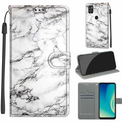 Estuche de cuero PU con tapa horizontal, cierre magnético y dibujo en color de voltaje, con soporte y ranuras para tarjetas, para ZTE Blade A7s 2020