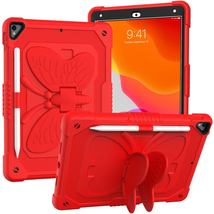 Pure Color PC + Silicone Anti-drop Protective Case with Butterfly Shape Holder & Pen Slot, For iPad 9.7 2018 & 2017 / Pro 9.7 inch / Air 2 / 6, For iPad 10.2 2021 & 2020 & 2019 / Air 3 10.5 inch, For iPad mini 6 2021 / mini 2024 Pure Color PC + Silicone Anti-drop Protective Case with Butterfly Shape Holder & Pen Slot, For iPad 9.7 2018 & 2017 / Pro 9.7 inch / Air 2 / 6, For iPad 10.2 2021 & 2020 & 2019 / Air 3 10.5 inch, For iPad mini 6 2021 / mini 2024