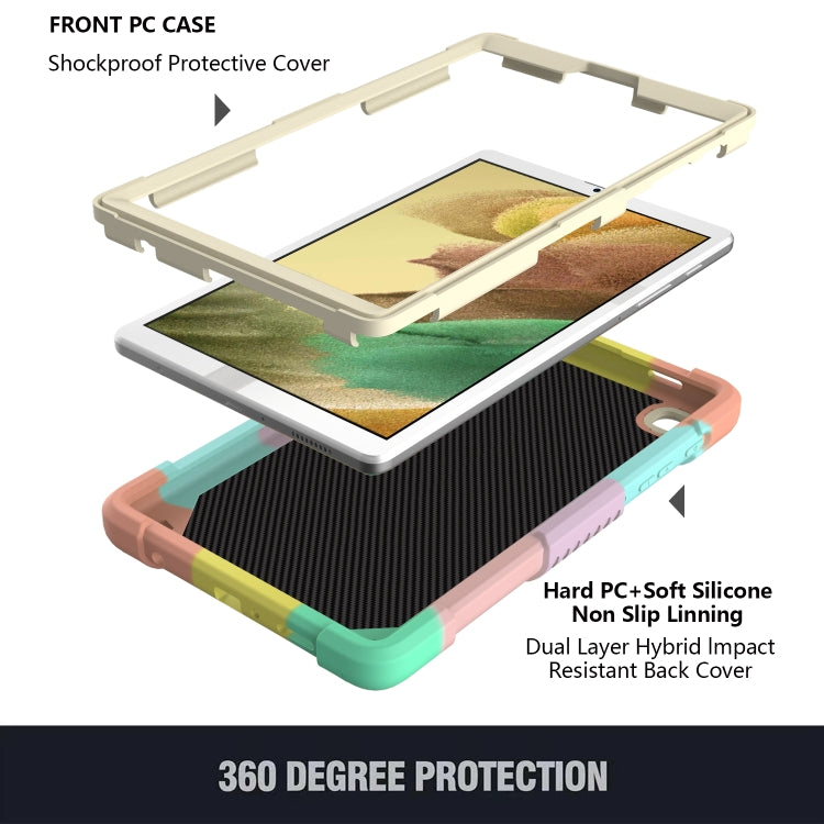 Beige PC + Silicone Anti-drop Protective Case with Butterfly Shape Holder & Pen Slot, For Samsung Galaxy Tab A7 Lite 8.7 SM-T220 / SM-T225 Beige PC + Silicone Anti-drop Protective Case with Butterfly Shape Holder & Pen Slot, For Samsung Galaxy Tab A7 Lite 8.7 SM-T220 / SM-T225