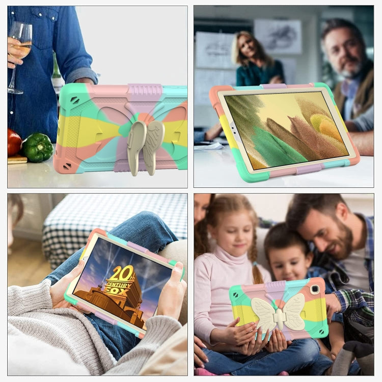 Beige PC + Silicone Anti-drop Protective Case with Butterfly Shape Holder & Pen Slot, For Samsung Galaxy Tab A7 Lite 8.7 SM-T220 / SM-T225 Beige PC + Silicone Anti-drop Protective Case with Butterfly Shape Holder & Pen Slot, For Samsung Galaxy Tab A7 Lite 8.7 SM-T220 / SM-T225