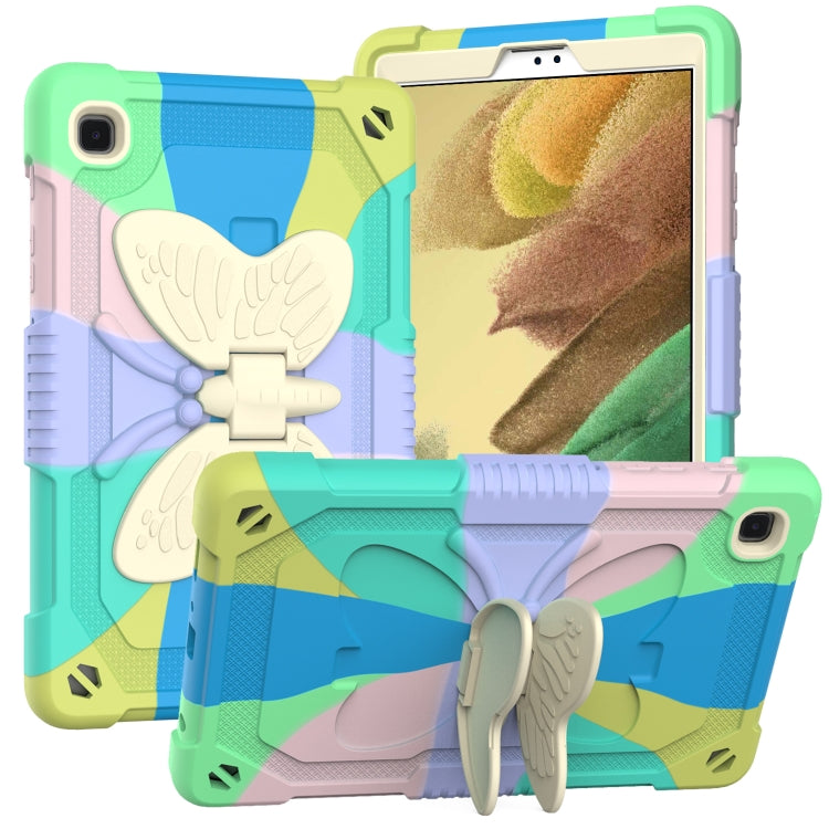 Beige PC + Silicone Anti-drop Protective Case with Butterfly Shape Holder & Pen Slot, For Samsung Galaxy Tab A7 Lite 8.7 SM-T220 / SM-T225 Beige PC + Silicone Anti-drop Protective Case with Butterfly Shape Holder & Pen Slot, For Samsung Galaxy Tab A7 Lite 8.7 SM-T220 / SM-T225