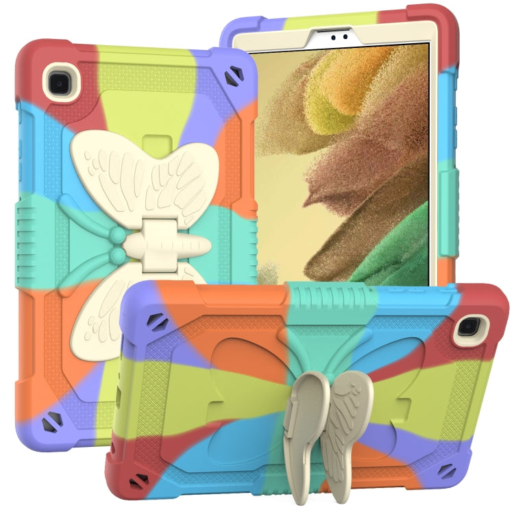 Beige PC + Silicone Anti-drop Protective Case with Butterfly Shape Holder & Pen Slot, For Samsung Galaxy Tab A7 Lite 8.7 SM-T220 / SM-T225 Beige PC + Silicone Anti-drop Protective Case with Butterfly Shape Holder & Pen Slot, For Samsung Galaxy Tab A7 Lite 8.7 SM-T220 / SM-T225