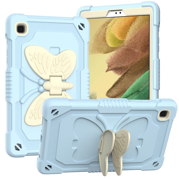 Beige PC + Silicone Anti-drop Protective Case with Butterfly Shape Holder & Pen Slot, For Samsung Galaxy Tab A7 Lite 8.7 SM-T220 / SM-T225 Beige PC + Silicone Anti-drop Protective Case with Butterfly Shape Holder & Pen Slot, For Samsung Galaxy Tab A7 Lite 8.7 SM-T220 / SM-T225