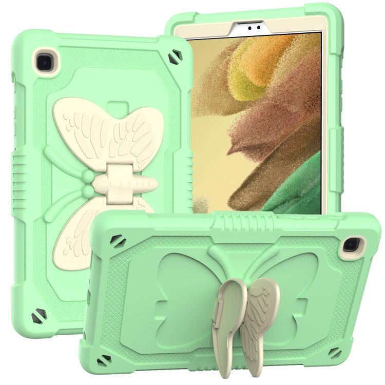 Beige PC + Silicone Anti-drop Protective Case with Butterfly Shape Holder & Pen Slot, For Samsung Galaxy Tab A7 Lite 8.7 SM-T220 / SM-T225 Beige PC + Silicone Anti-drop Protective Case with Butterfly Shape Holder & Pen Slot, For Samsung Galaxy Tab A7 Lite 8.7 SM-T220 / SM-T225