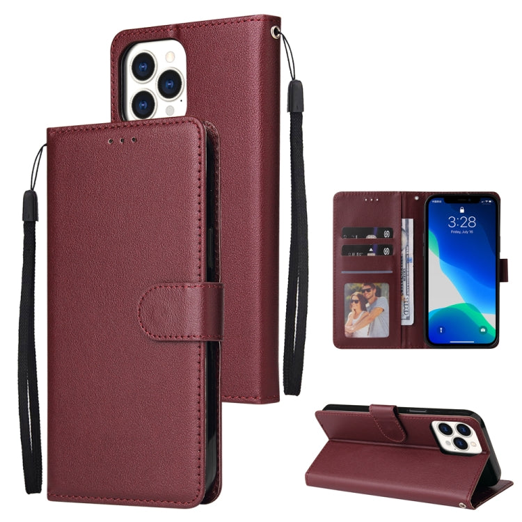 Multifunctional Horizontal Flip Leather Case, with Three Card Slot & Holder & Double Zip Wallett & Photo Frame & Lanyard, For iPhone 13 Pro Max Multifunctional Horizontal Flip Leather Case, with Three Card Slot & Holder & Double Zip Wallett & Photo Frame & Lanyard, For iPhone 13 Pro Max