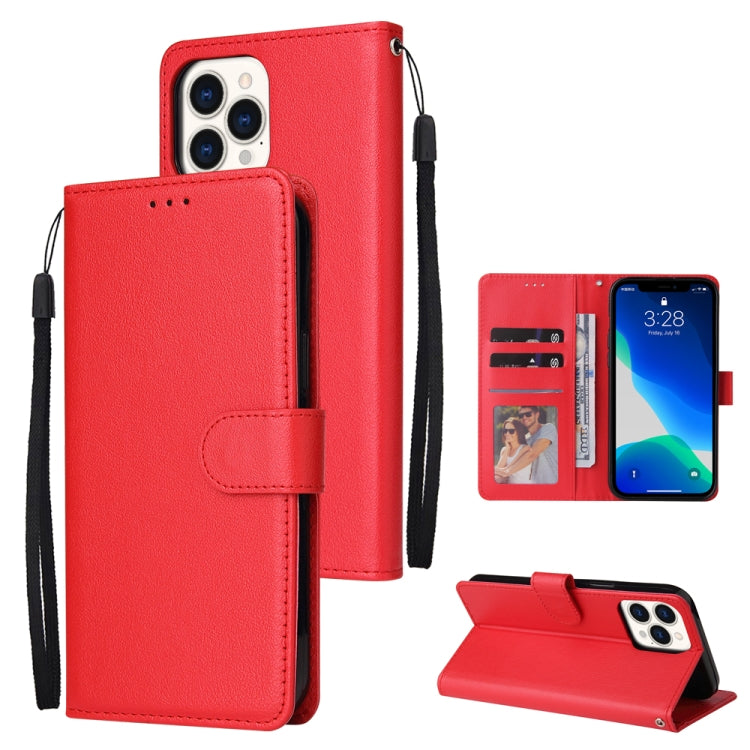 Multifunctional Horizontal Flip Leather Case, with Three Card Slot & Holder & Double Zip Wallett & Photo Frame & Lanyard, For iPhone 13 Pro Max Multifunctional Horizontal Flip Leather Case, with Three Card Slot & Holder & Double Zip Wallett & Photo Frame & Lanyard, For iPhone 13 Pro Max