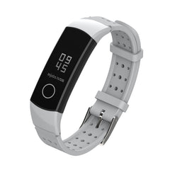 MIJOBS Breathable Silicone Replacement Strap Watchband with Hole
